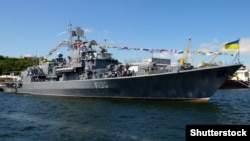 Во время празднования Дня Военно-морских сил Украины. Одесса, 1 июля 2018 года 